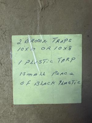 2 tarps in a barrel