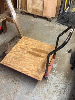 Homemade hand truck
