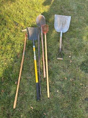 Shovels and ice chopper