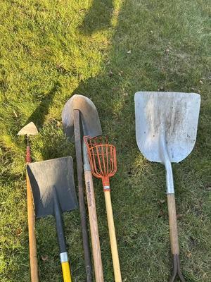 Shovels and ice chopper