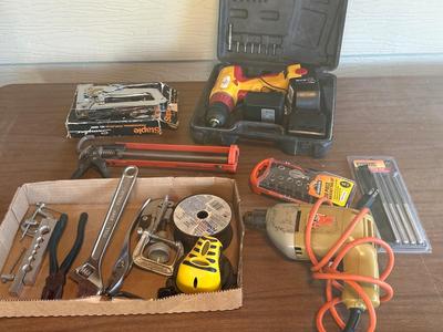 Drills and staple gun