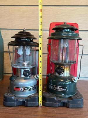 Old lanterns and fuel
