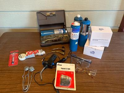 Grill cleaning and propane accessories