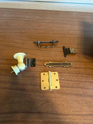 Hinges and door handles