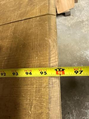 Sawhorse table