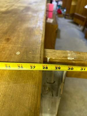 Sawhorse table