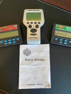HANDHELD VIDEO POKER AND HORSE RACING