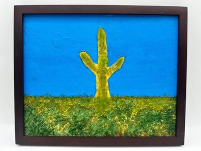 Framed Original Art of Cactus