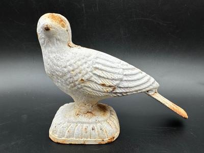 Vintage Cast Iron Dove Doorstop/Bookend