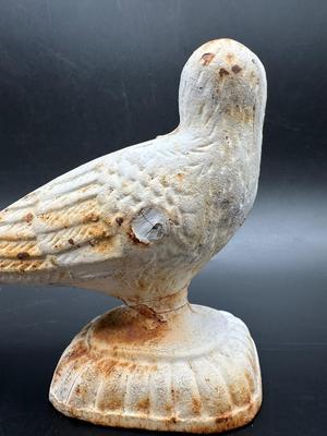 Vintage Cast Iron Dove Doorstop/Bookend