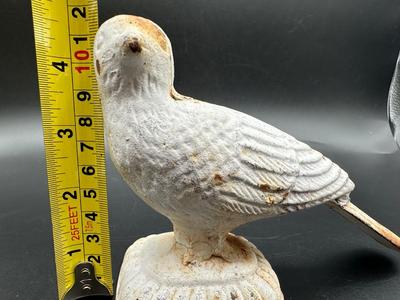 Vintage Cast Iron Dove Doorstop/Bookend