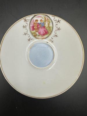 Japan Hand Painted Porcelain Demitasse Cup & Saucer Set