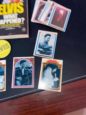 ELVIS PRESLEY TRADING CARDS, POCKET KNIFE, TV GUIDE, NOVELS AND MORE