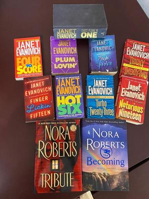 JANET EVANOVICH AND NORA ROBERTS NOVELS
