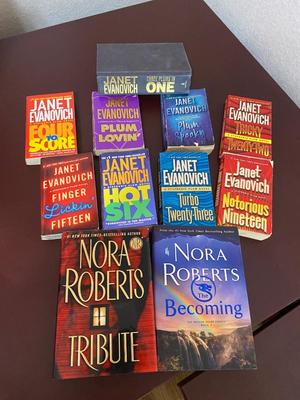 JANET EVANOVICH AND NORA ROBERTS NOVELS