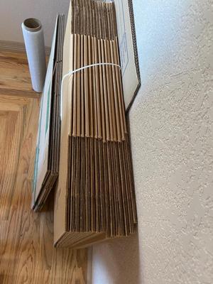 MOVING BOXES AND SHRINK WRAP