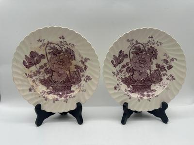 Charlotte Clarice Cliff Lavender Soup Bowls Royal Staffordshire