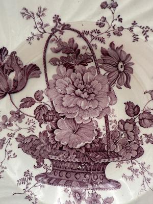 Charlotte Clarice Cliff Lavender Soup Bowls Royal Staffordshire