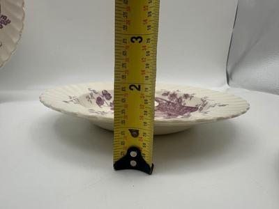 Charlotte Clarice Cliff Lavender Soup Bowls Royal Staffordshire