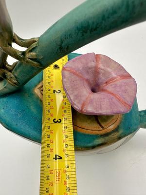 Handmade Ceramic Teapot, Stamped