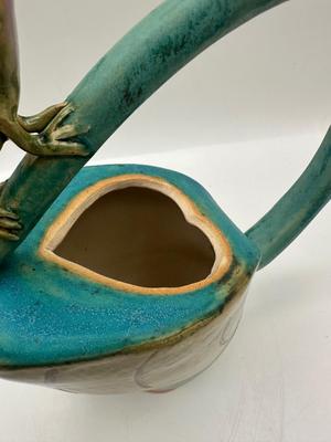 Handmade Ceramic Teapot, Stamped