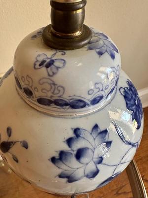 Chinese Blue and White Ginger Jar Mini Lamp