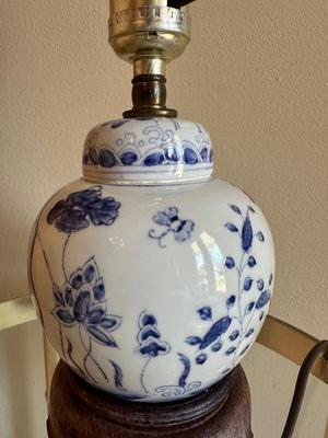 Chinese Blue and White Ginger Jar Mini Lamp
