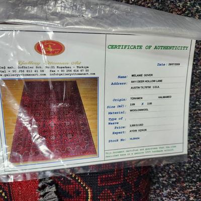 Turkmen Red Persian Wool Rug