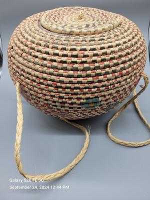 Tlingit Native Hand Woven Basket