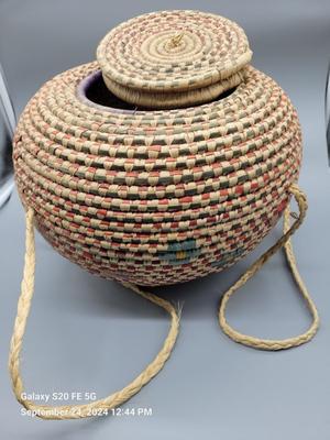 Tlingit Native Hand Woven Basket