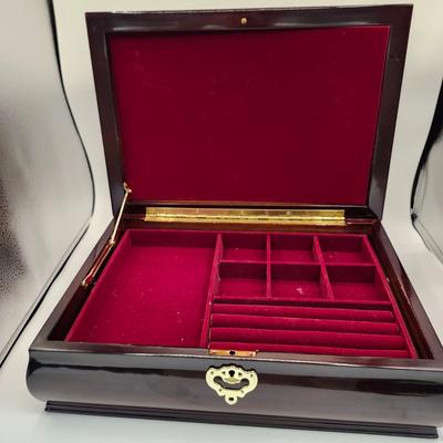 Jewelry Treasure Box with brass handles
