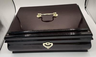 Jewelry Treasure Box with brass handles