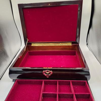 Jewelry Treasure Box with brass handles