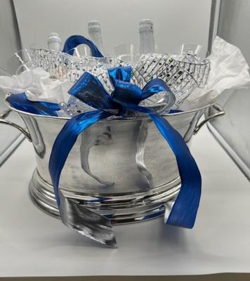 Beverage Chiller and Mikasa Fluted Stems