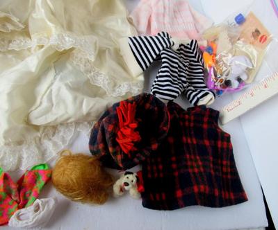 Large Lot Vintage Doll Clothes, Some Barbie