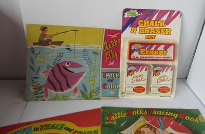 Vintage Kids Coloring Books, Newer Fun Pads, Huge Red Riding Coloring Book, More