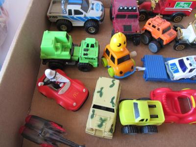 Lot of Older Toy Vehicles