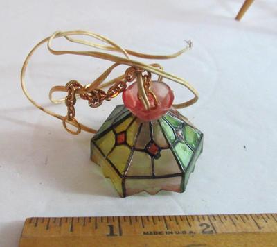 Vintage Doll House Furniture and Wired Fireplace and Lamp