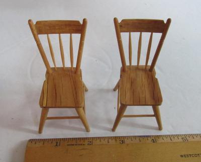 Vintage Doll House Furniture and Wired Fireplace and Lamp