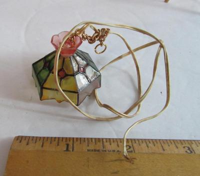 Vintage Doll House Furniture and Wired Fireplace and Lamp