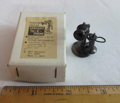 Vintage Doll House Furniture and Wired Fireplace and Lamp