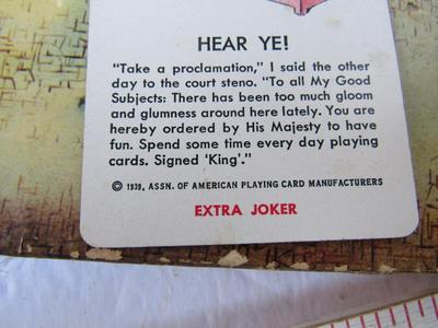 Vintage Poker Chips, 1939 Playing Cards, Box Wood Stick Matches