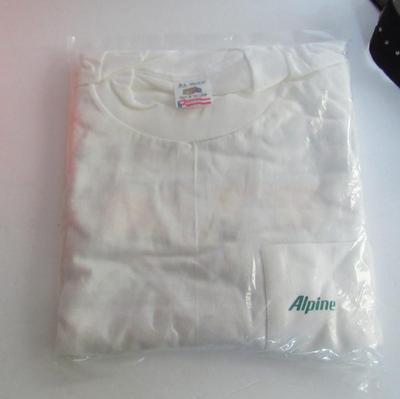 Unused Alpine Advertising T-Shirt, XL, White