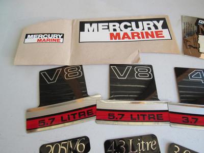 Lot of Vintage Mercury Marine Advertising Decals