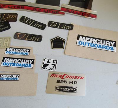 Lot of Vintage Mercury Marine Advertising Decals