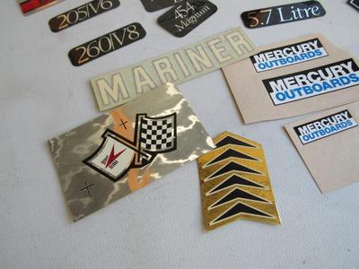 Lot of Vintage Mercury Marine Advertising Decals