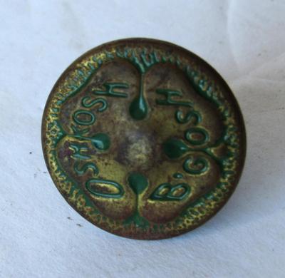 Vintage Advertising Pins: Oshkosh b'Gosh and Mason Shoes/Tokens: Oshkosh School Bus, Democrats