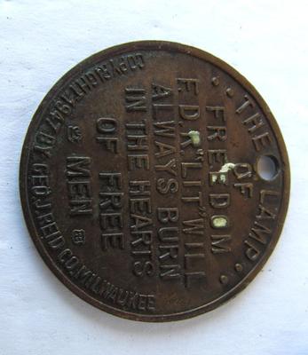 Vintage Advertising Pins: Oshkosh b'Gosh and Mason Shoes/Tokens: Oshkosh School Bus, Democrats
