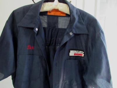3 Vintage Mercury Marine Work Shirts
