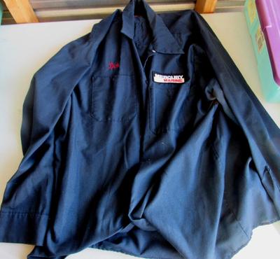 3 Vintage Mercury Marine Work Shirts